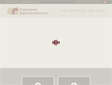 Tablet Screenshot of engineeredrepinc.com